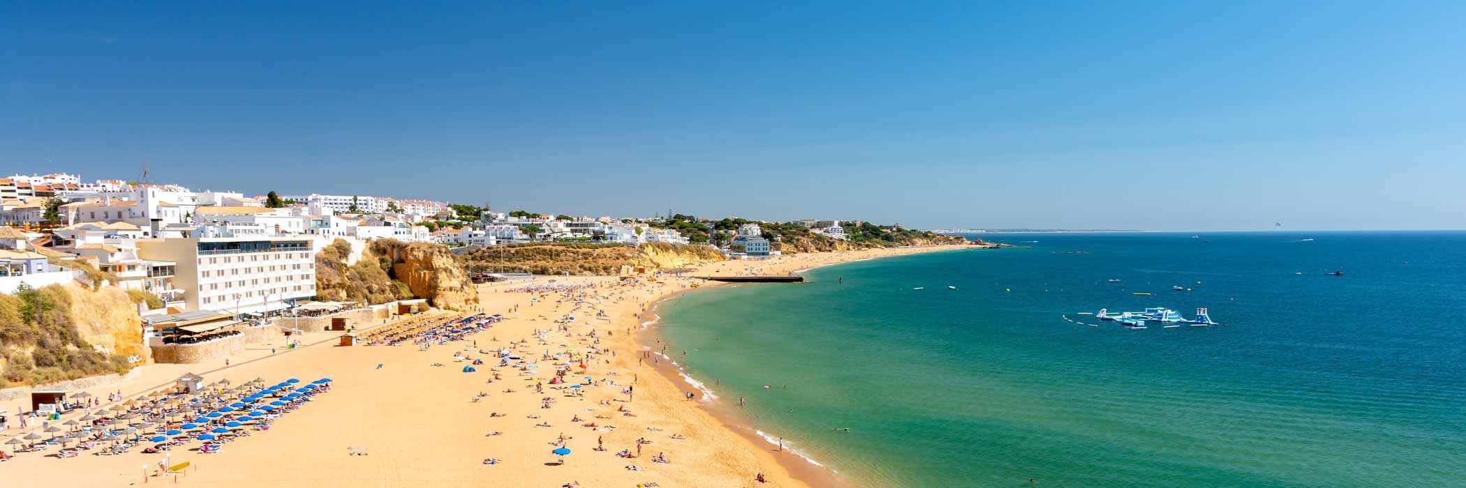 Albufeira Beach in the Algarve, Portugal