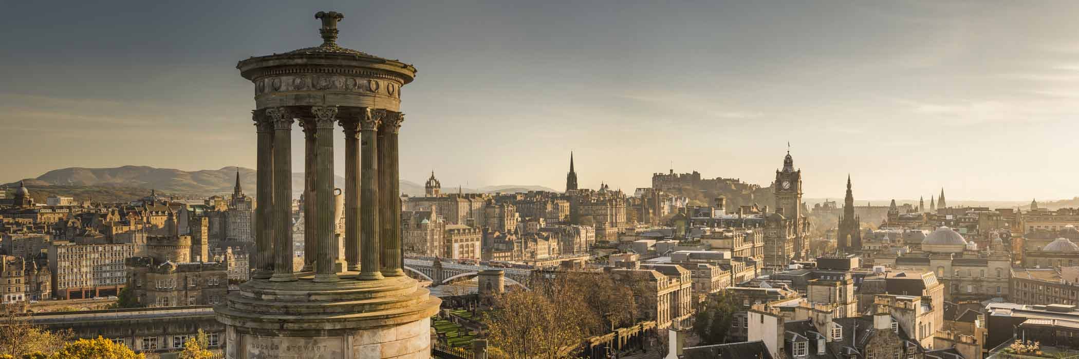 Edinburgh Skyline - Cheap UK Hotels