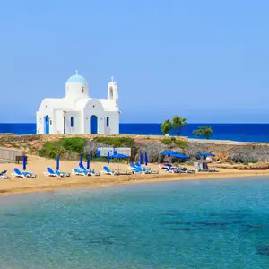 Church On Beach In Paphos