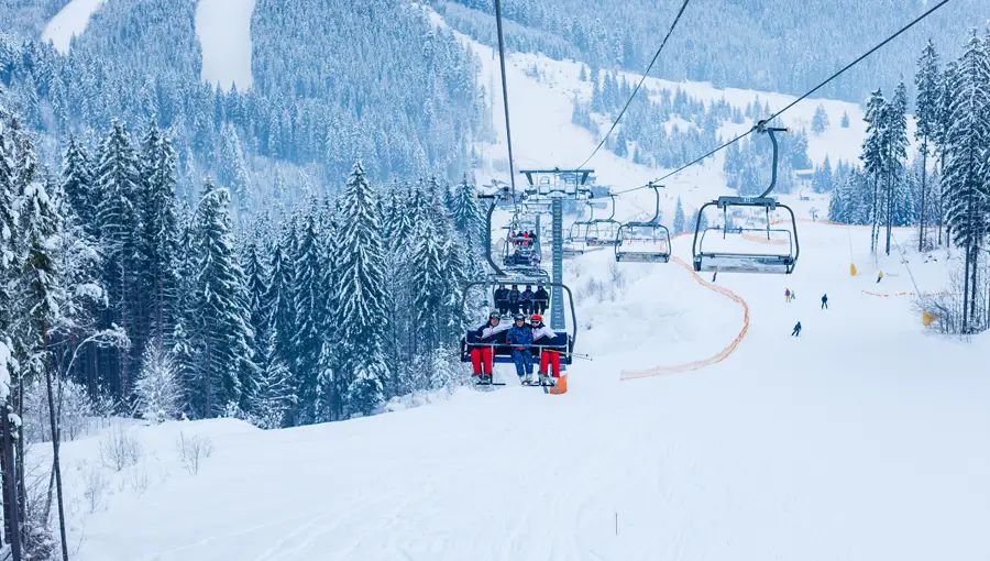 Chairlift in Levi, Finland