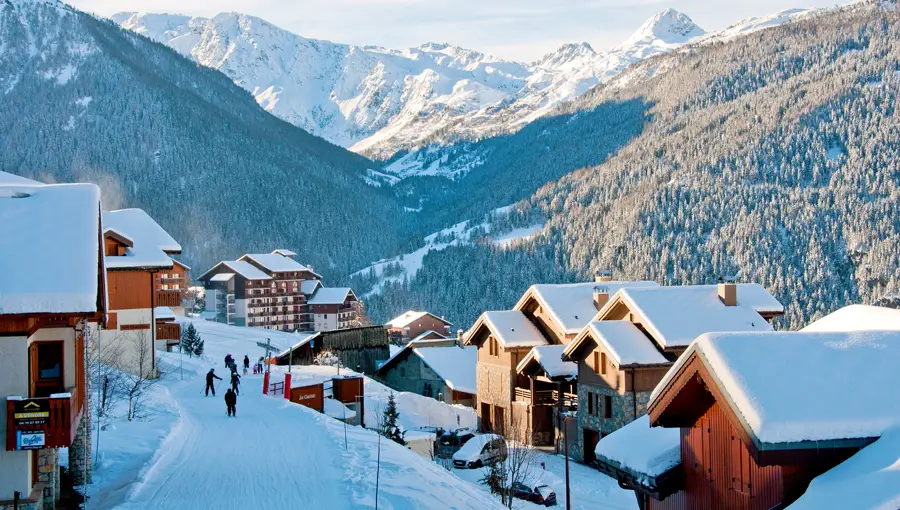 Skiing in Peisey Vallandry in Les Arcs