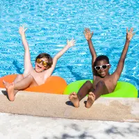 Kids in a pool in Benidorm